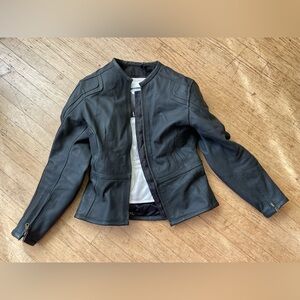 Lady Rider by Frank Thomas leather padded motorcycle armored Jacket